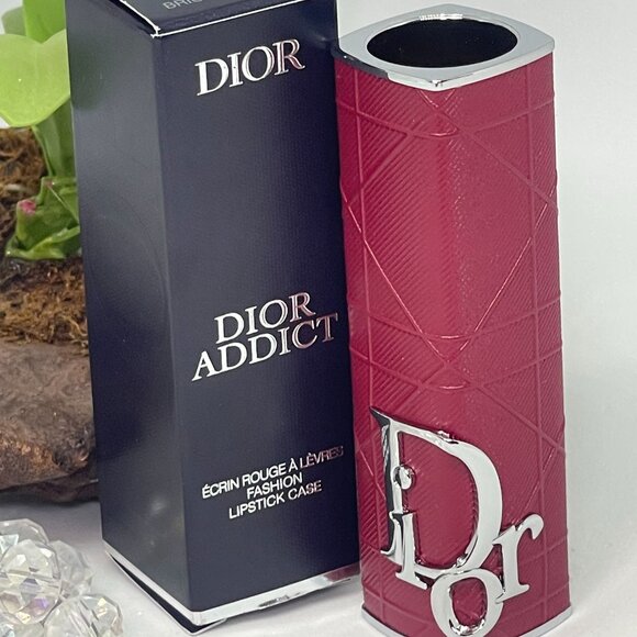 Christian Dior Addict Refillable Fashion Lipstick Case - Brick Cannage - NIB - Picture 1 of 5